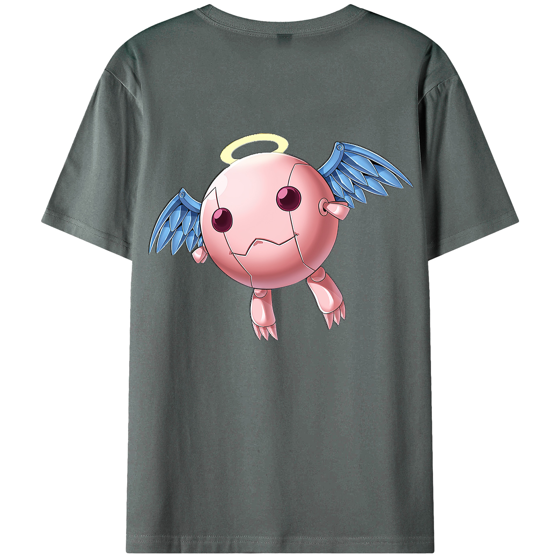 （画像用） 遊☆戯☆王 Yu-Gi-Oh! 綿100％ メンズ半袖Tシャツ（バックプリント） 通気性